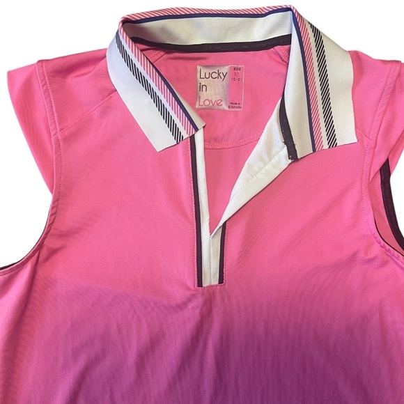 Lucky in Love Pink Sleeveless Women's Tops - Picture 5 of 9